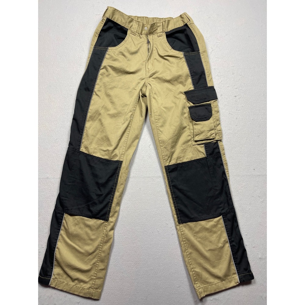 Unbranded Cargo Pants Cotton Blend Khaki Black 30 Mens